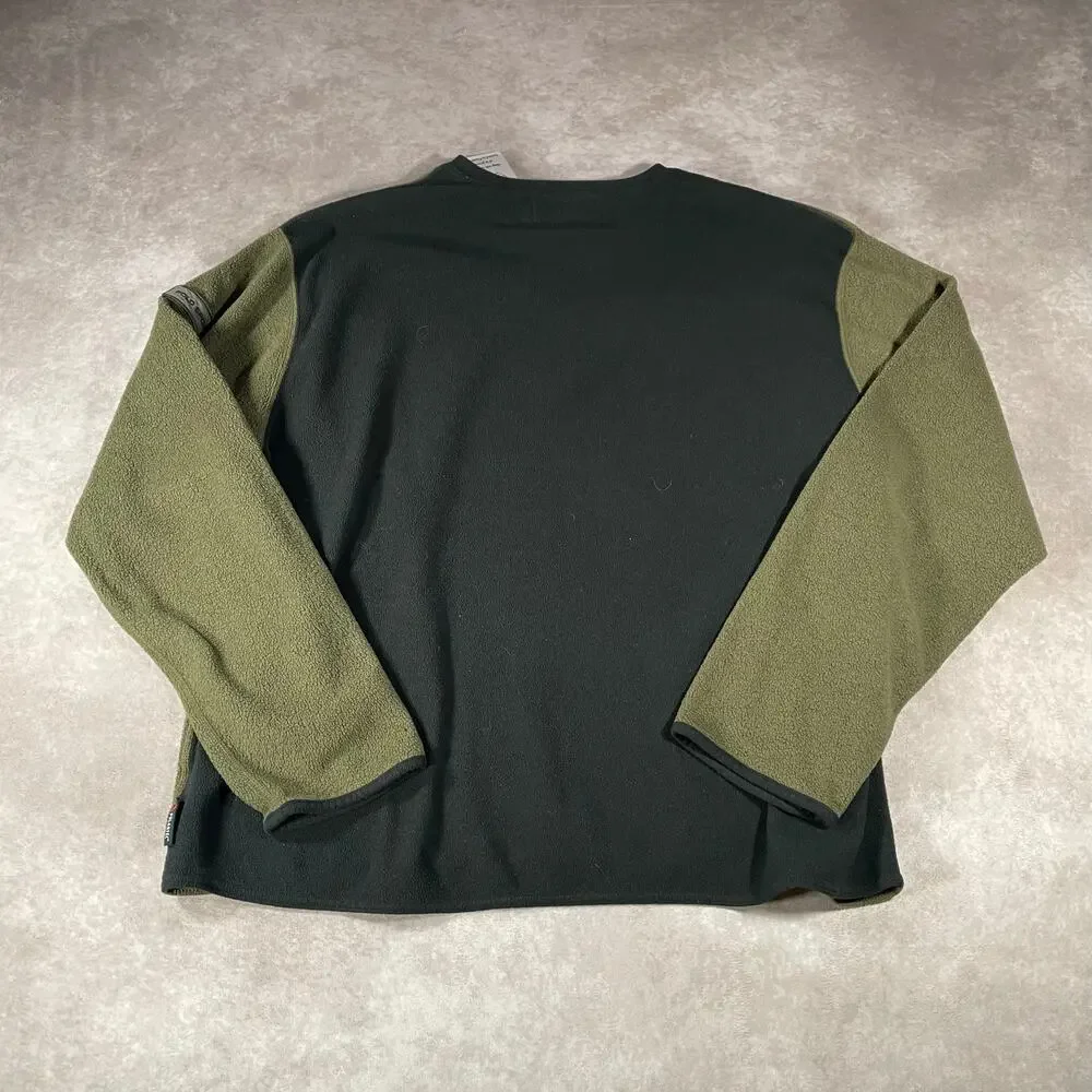 Vintage Polo Sport by Ralph Lauren Olive Green Pullover Fleece Polartec Sweater